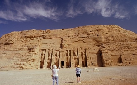 British Tourists Abu Simbel