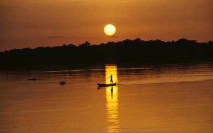 Pirogue Congo River  Dem Rep Congo